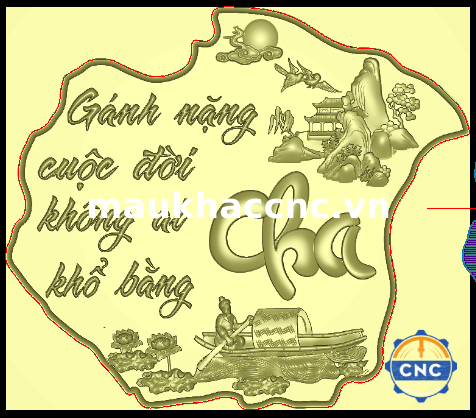 tranh cha mẹ cắt ghép