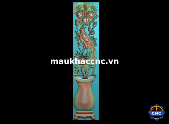 Mẫu chống chim hoa hồng đoản ghế