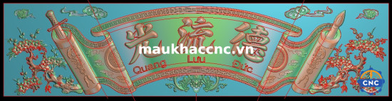 Mẫu cnc đại tự lồng mai đức lưu quang đẹp