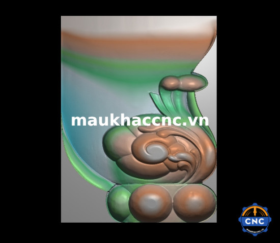 Mẫu chân sập lá tây cnc