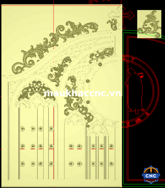 Cổng Nhôm Đúc 2285