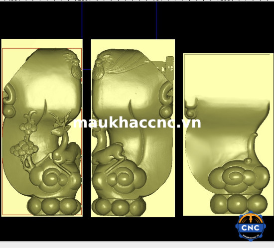 Mẫu cnc chân sập hươu scan đẹp