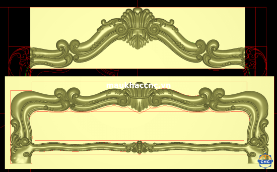 mẫu giường lá tây thông dụng p7345