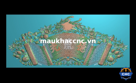 Mẫu cuốn thư hồng phượng jdp đẹp