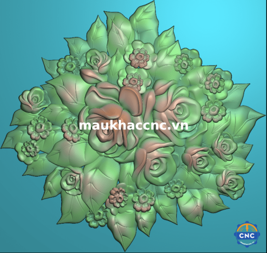 mẫu hoa hồng deco p72634