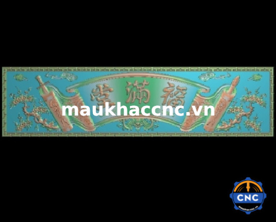 Mẫu cnc đại tự lồng mai Phúc Mãn Đường đẹp