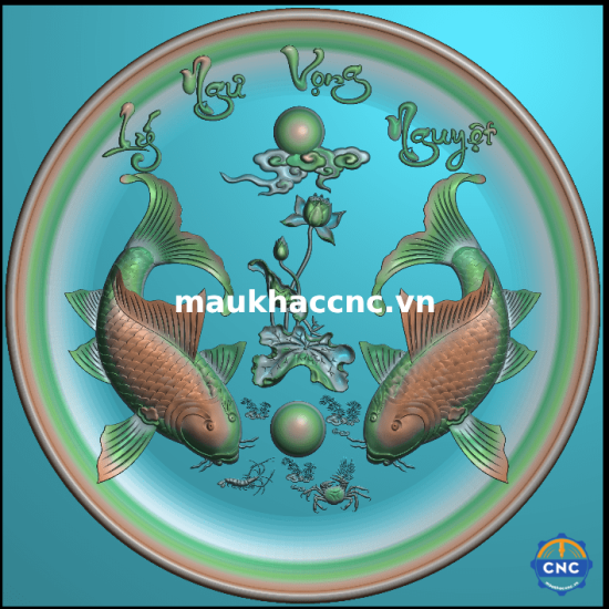 đĩa tranh cá đẹp p747234