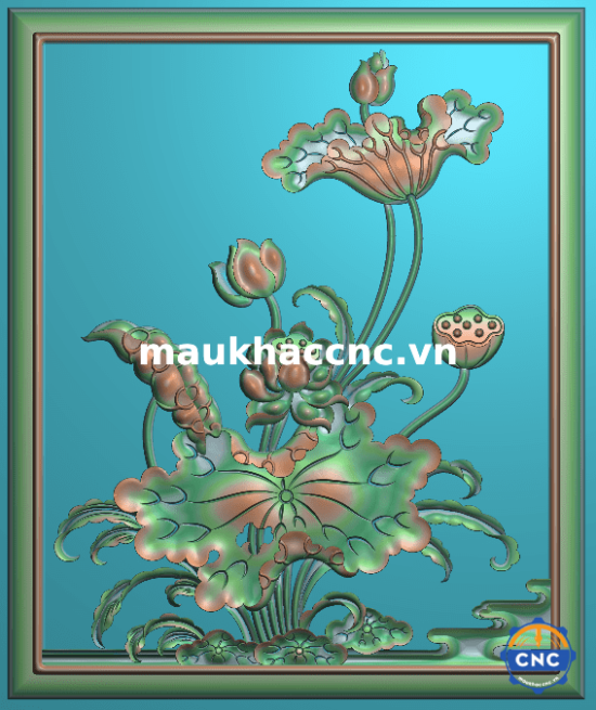 vách tranh sen đẹp p6492