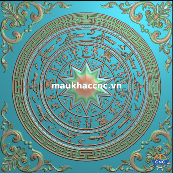 Mâm trống đồng Đẹp a52