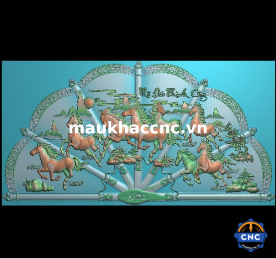 File quạt bát mã đẹp