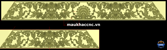 mẫu hoa lá tây cổ điển p8374