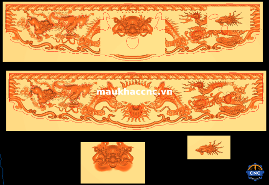 dạ sập tứ linh p8234