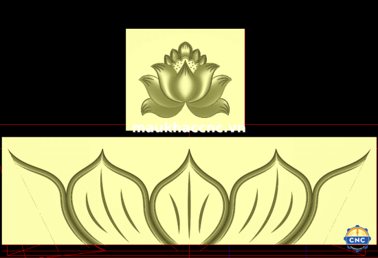 mẫu hoa sen đơn giản p62363