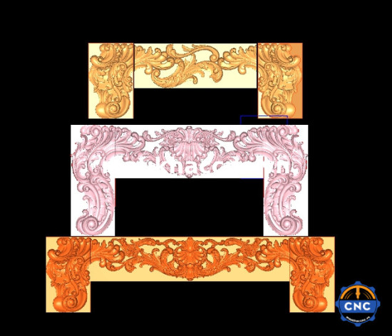 Mẫu chân yếm lá tây cnc