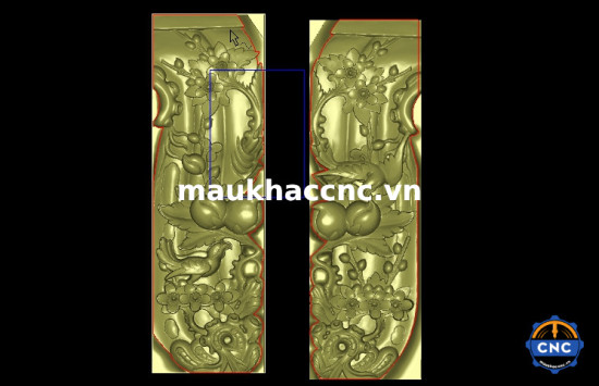 Mẫu chân bàn thờ đào chim