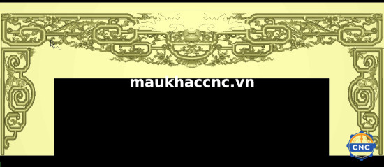 Mẫu cửa võng triện mai cnc 