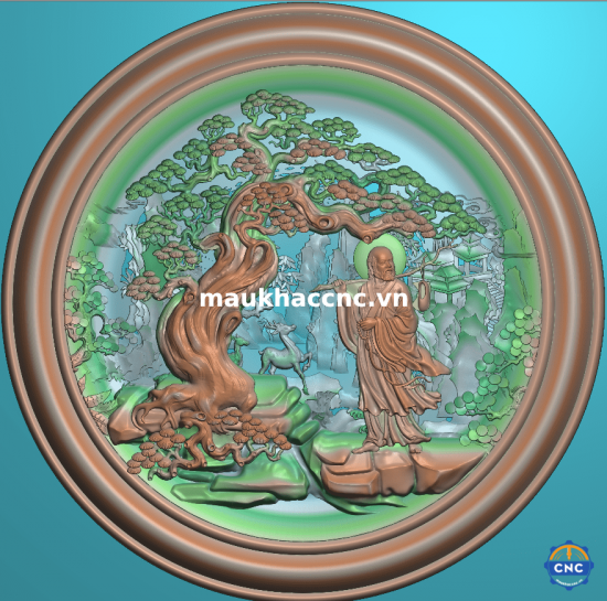 Tranh Đĩa Đạt Ma a2480